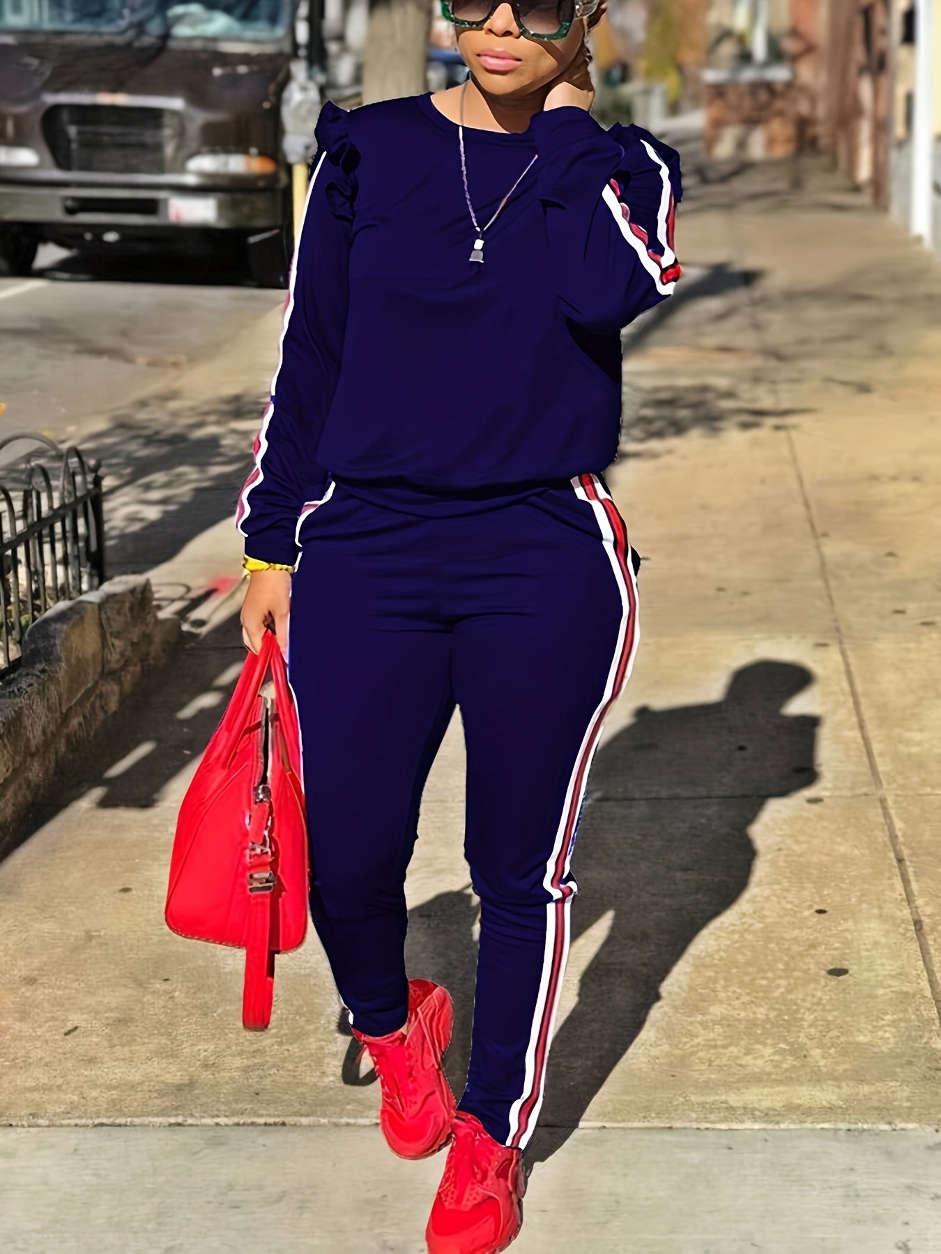 Ruffle Sleeve Tracksuits