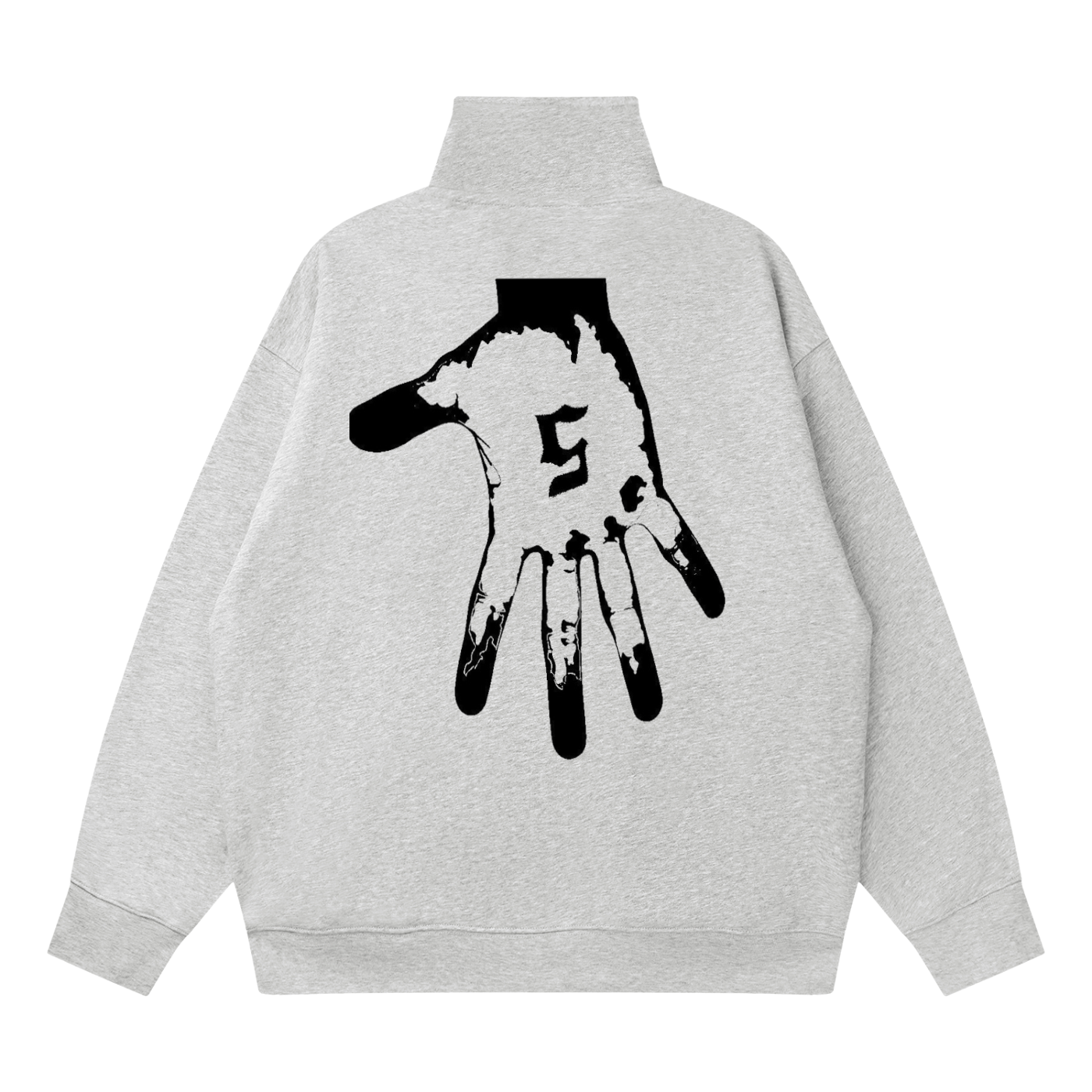 Quarter-Zip Drop Shoulder Sweatshirt