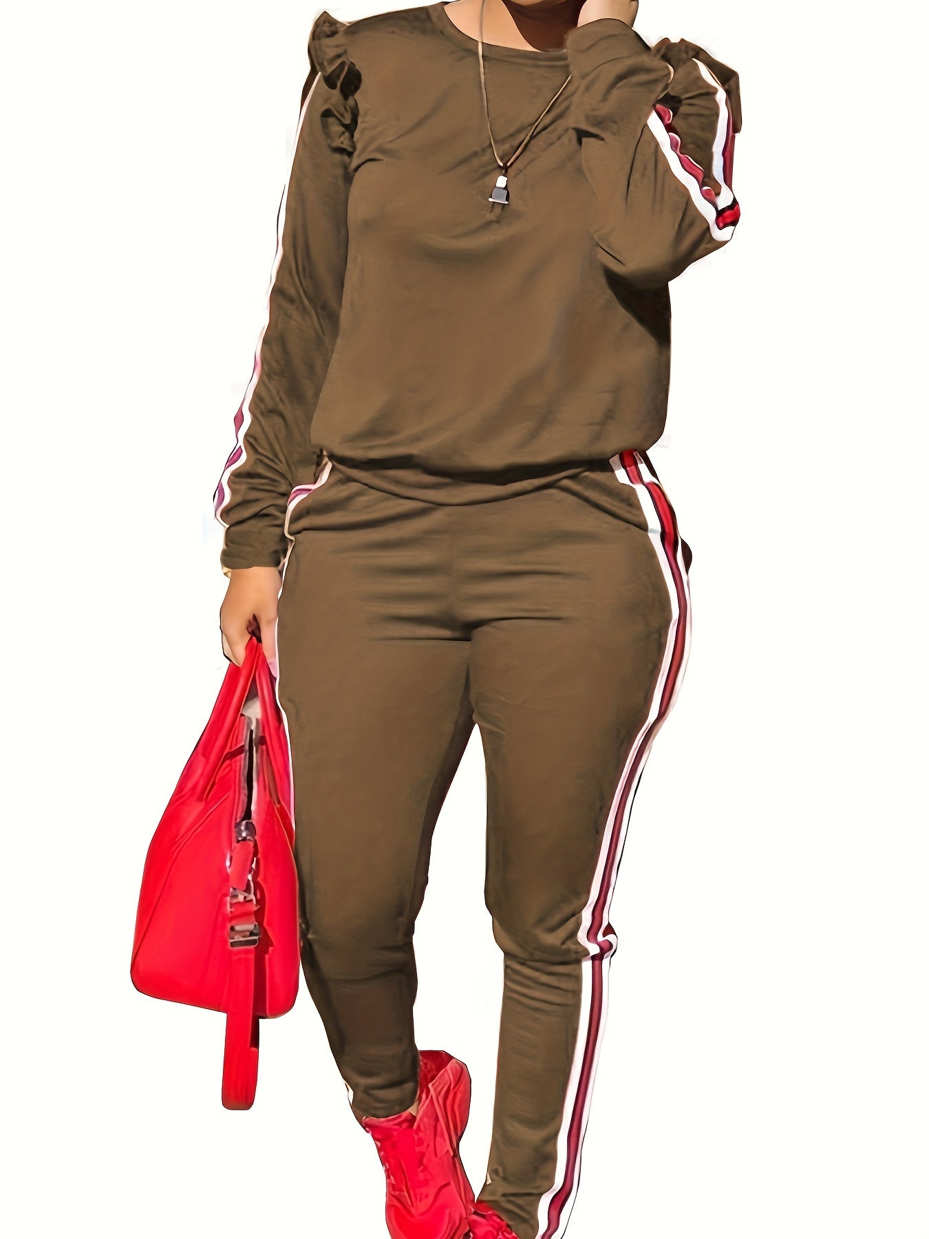 Ruffle Sleeve  Tracksuits