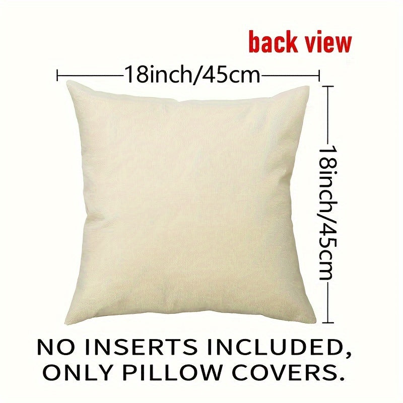 4pcs Set Christmas Throw Pillow Covers -