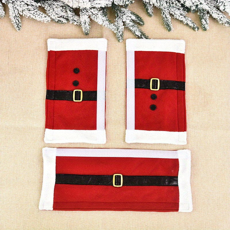 3-pack 3-Pack Santa Claus Refrigerator Door Handle Covers,