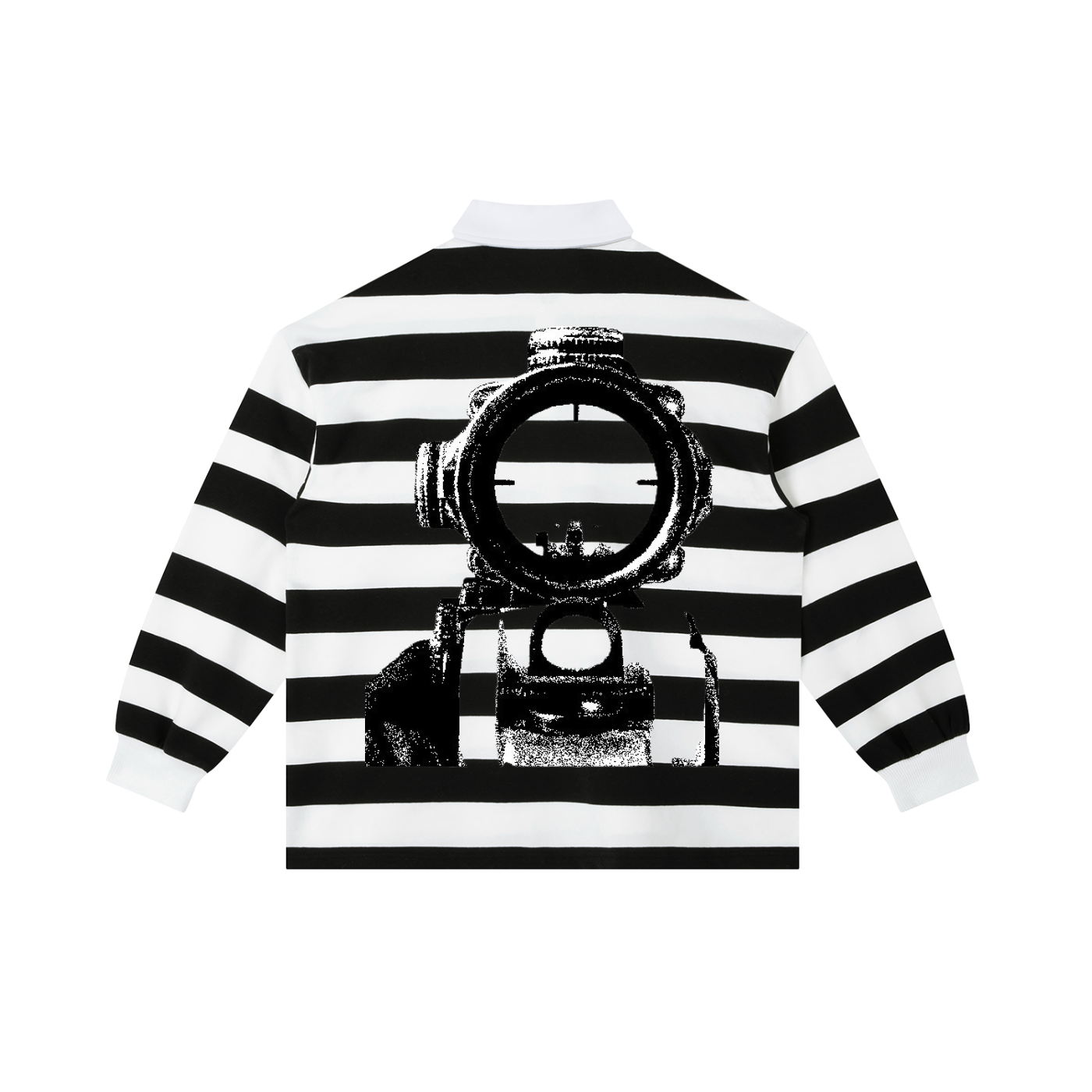 Color Block Stripe Polo Shirt