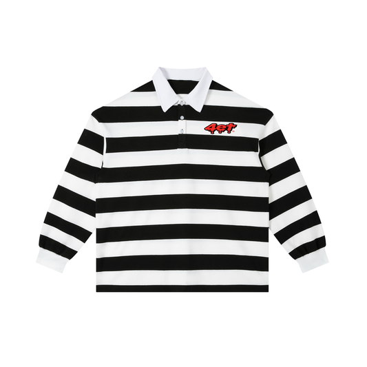 4ETColor Block Stripe Polo Shirt