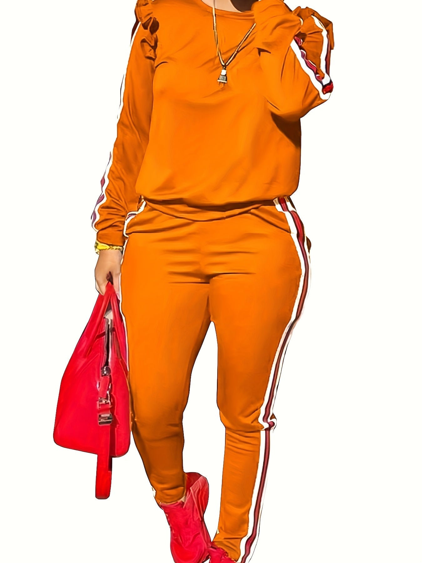 Ruffle Sleeve  Tracksuits