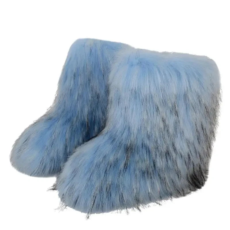 Winter puffy Fur Bottes