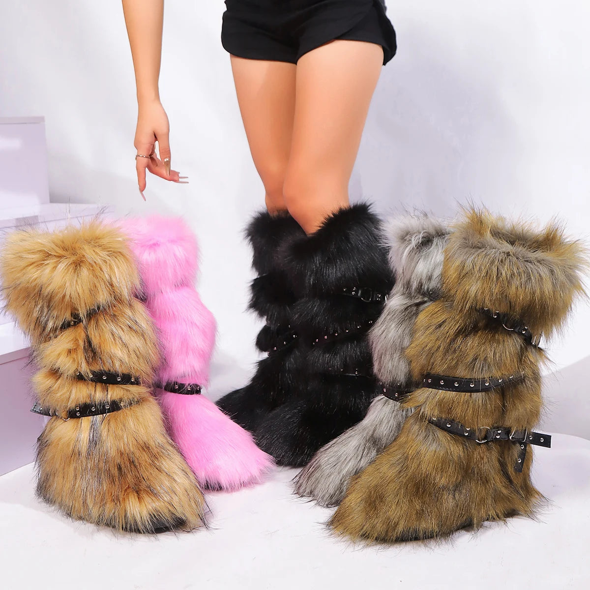 Winter Faux Fur Snow Boot