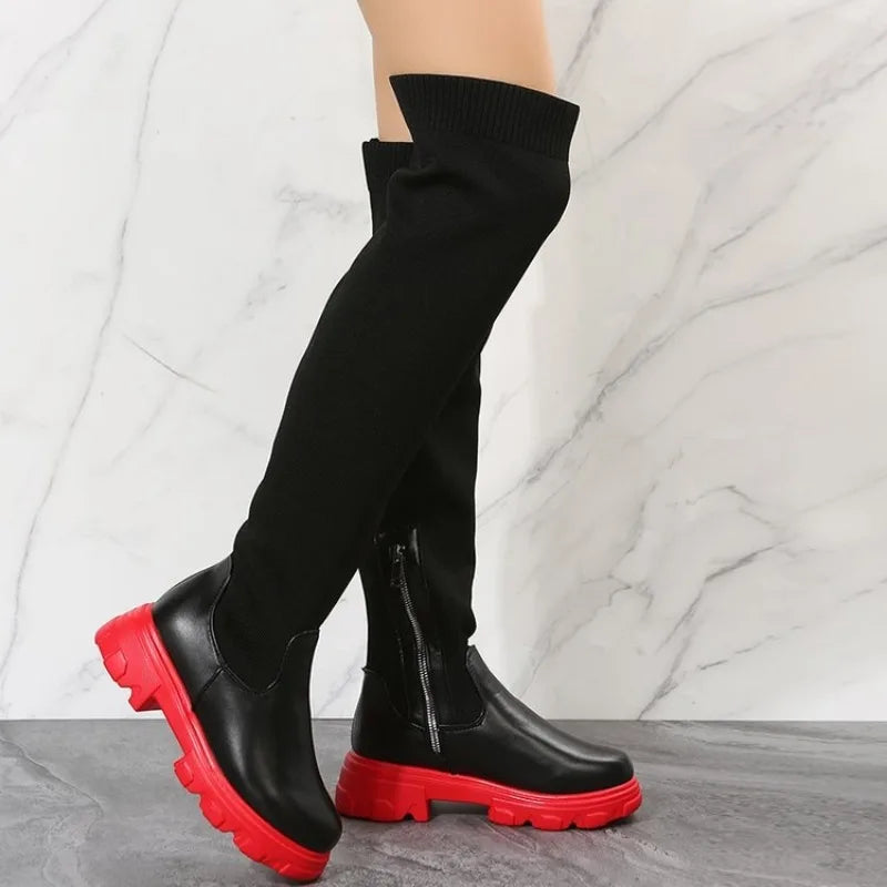 Women Over The knee Banga Boots