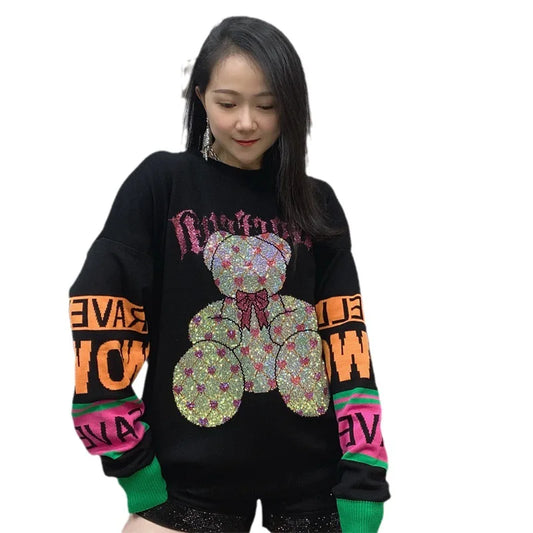 Fashion Banga Cartoon Bear sweater