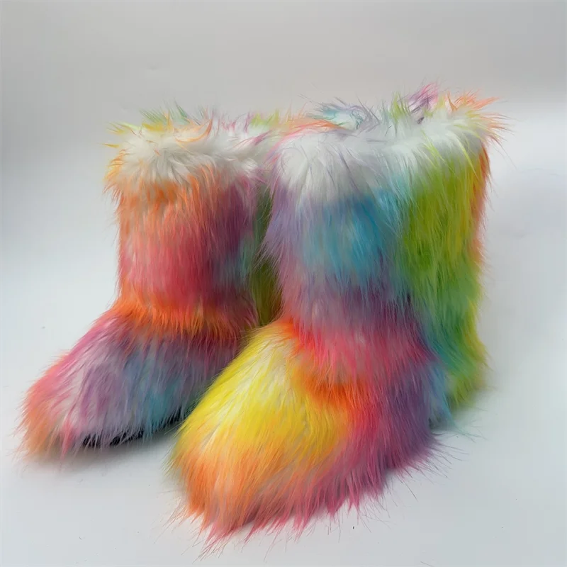 Winter puffy Fur Bottes