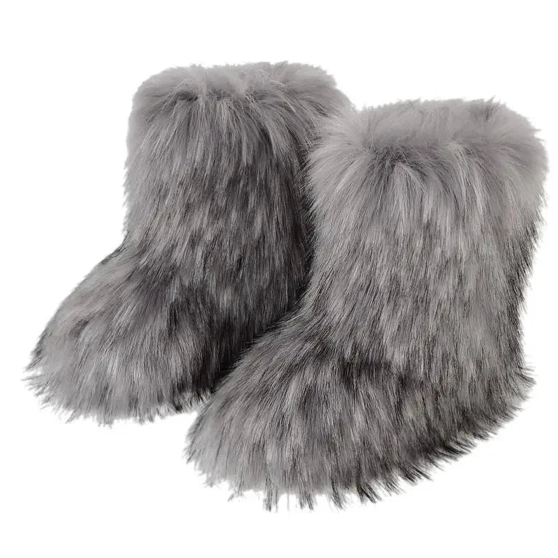 Winter puffy Fur Bottes