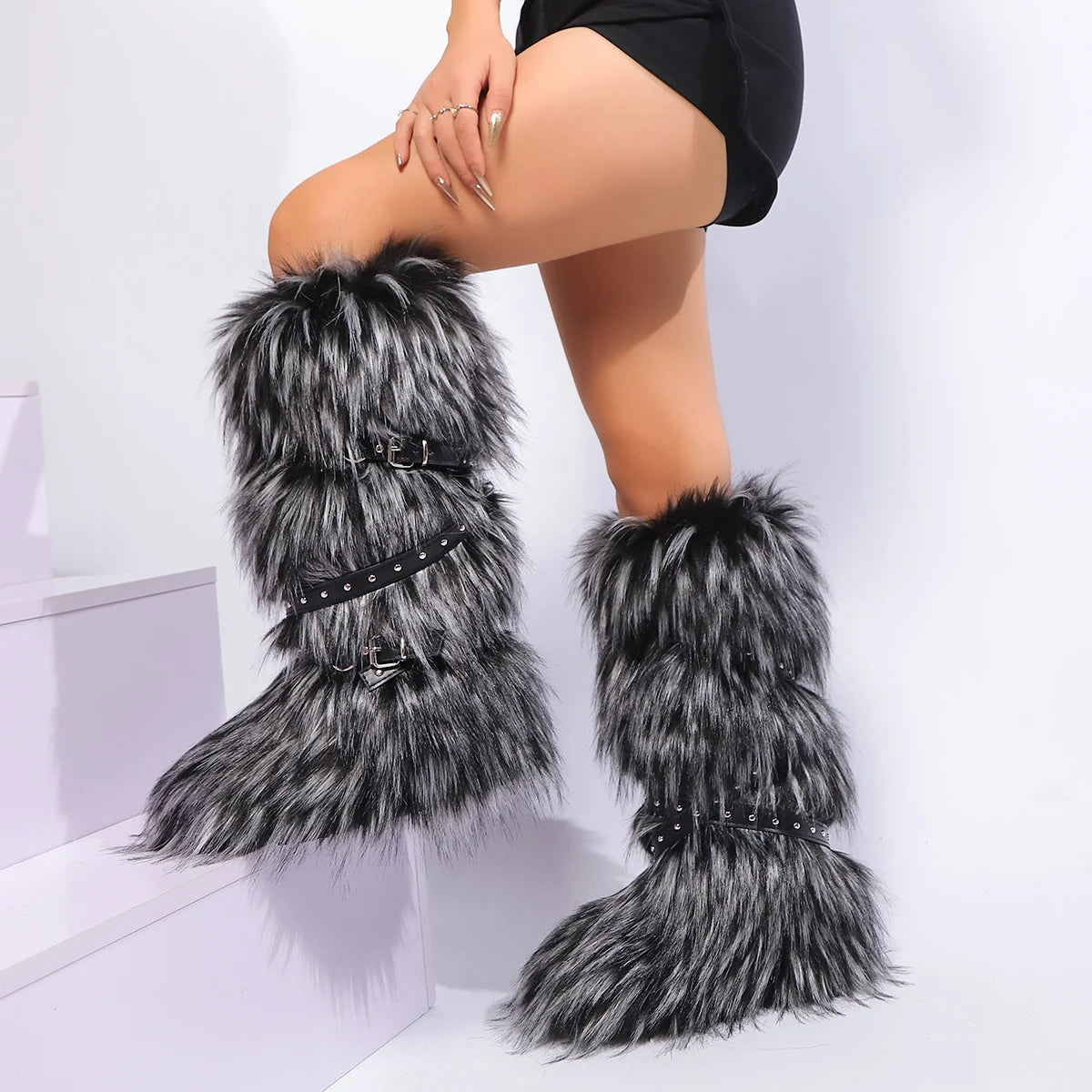 Winter Faux Fur Snow Boot