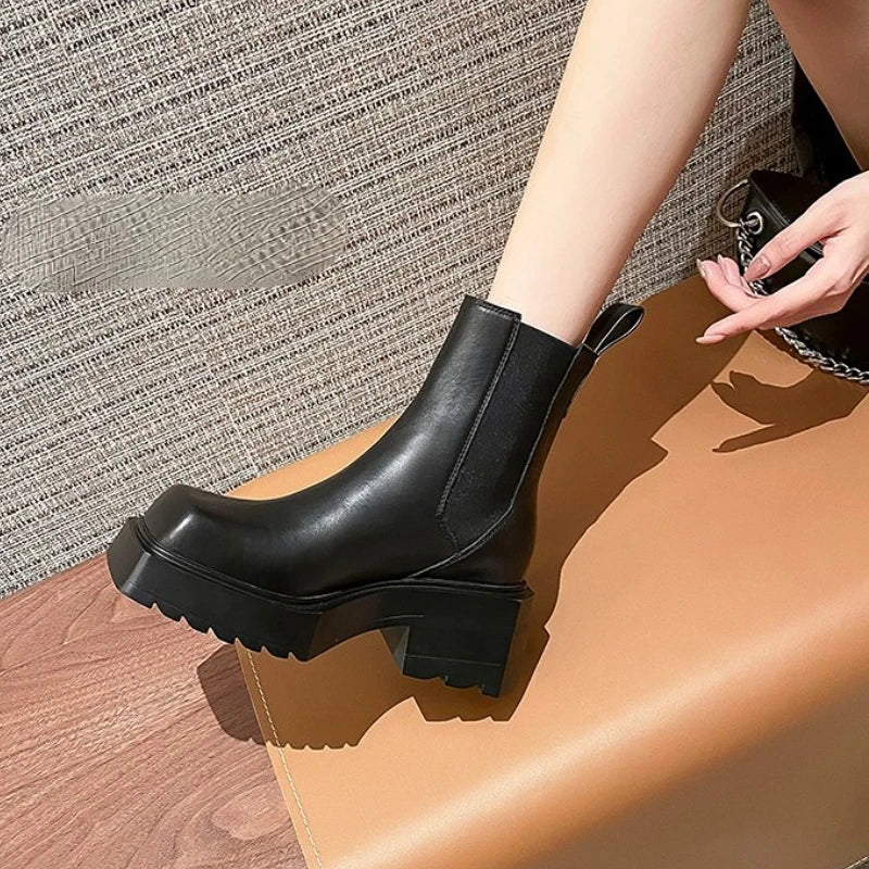 New Chunky  Chelsea Boots