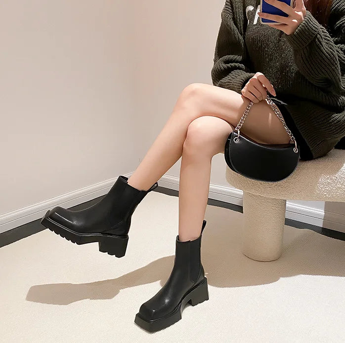 New Chunky  Chelsea Boots