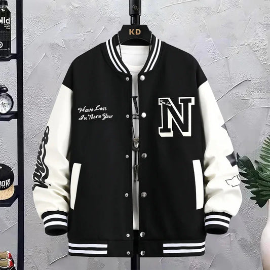 Loose-fit Men's Baseball Jacket