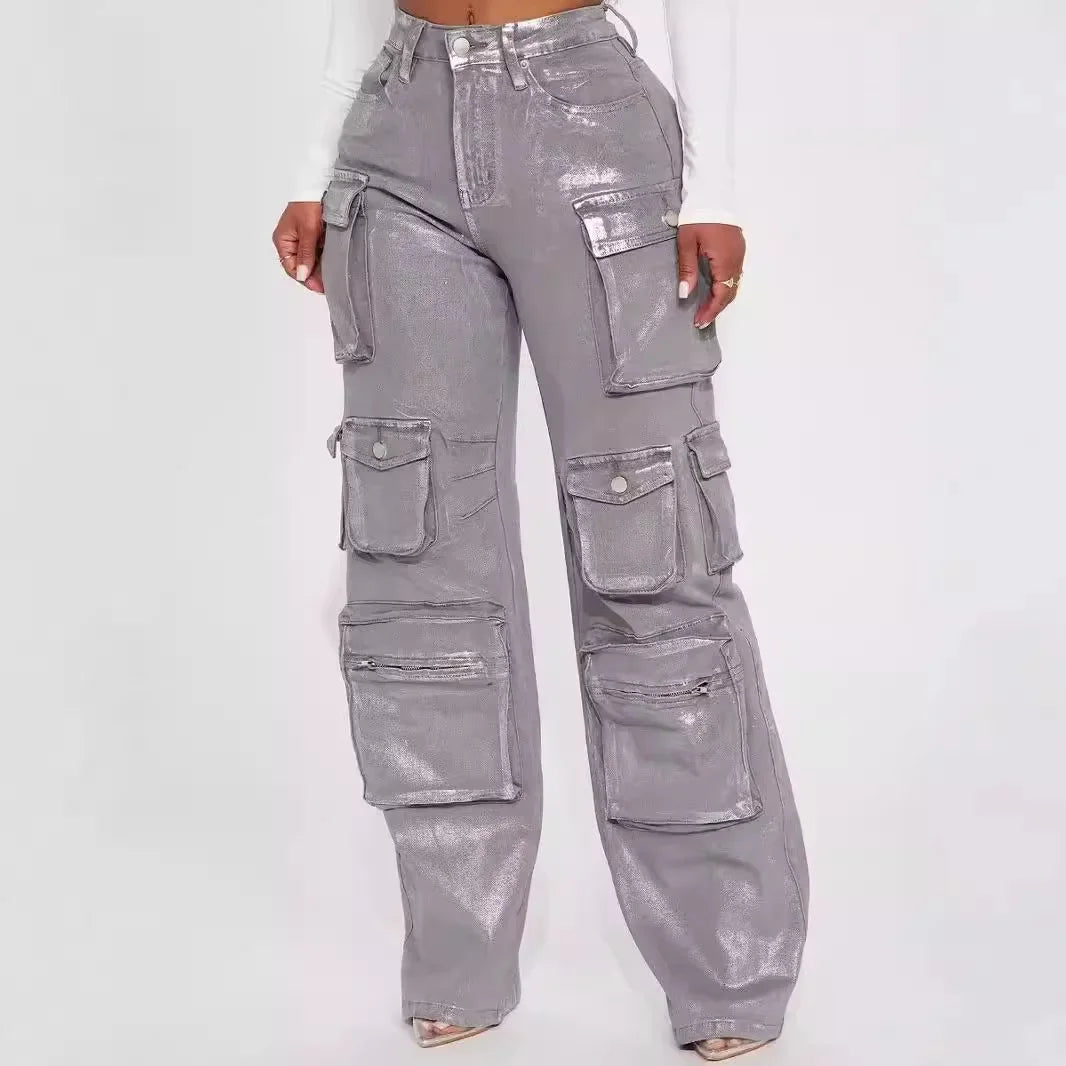 Hot silver jeans