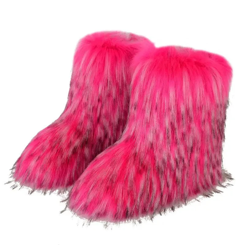 Winter puffy Fur Bottes