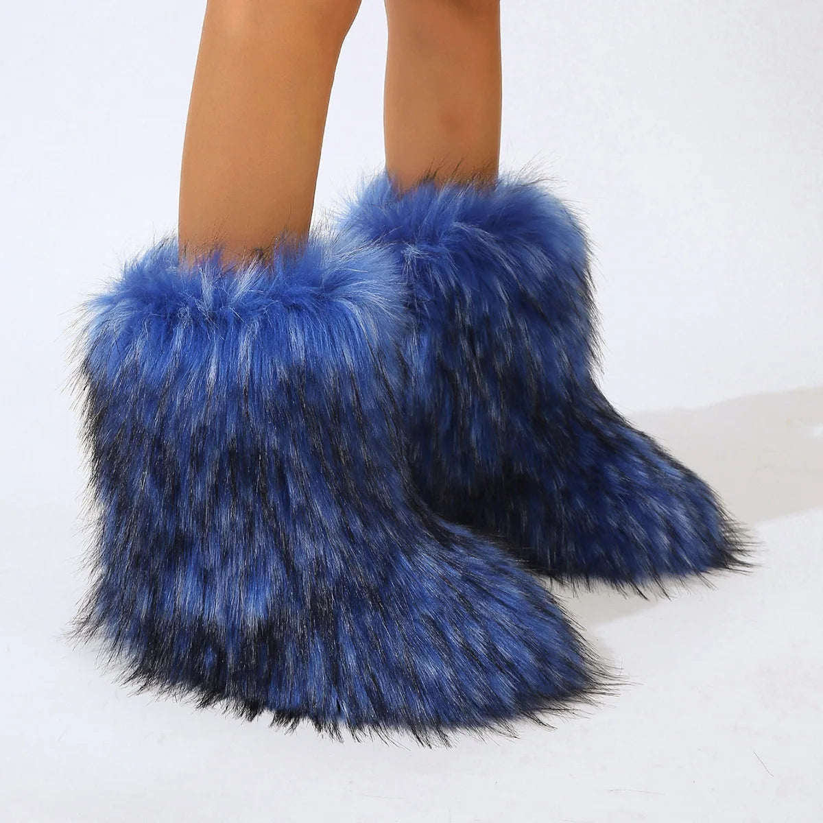 Winter puffy Fur Bottes