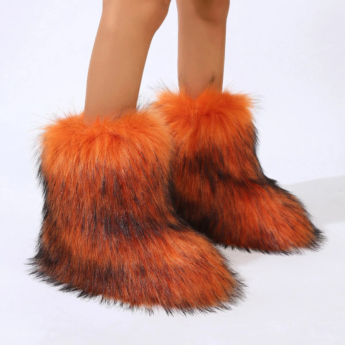 Winter puffy Fur Bottes