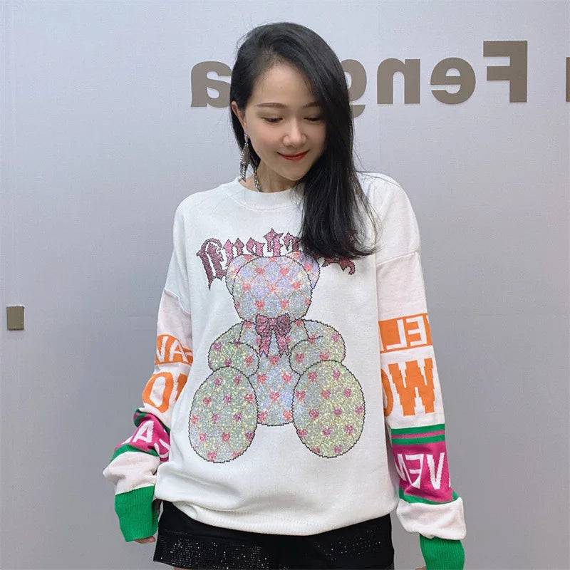 Fashion Banga Cartoon Bear sweater