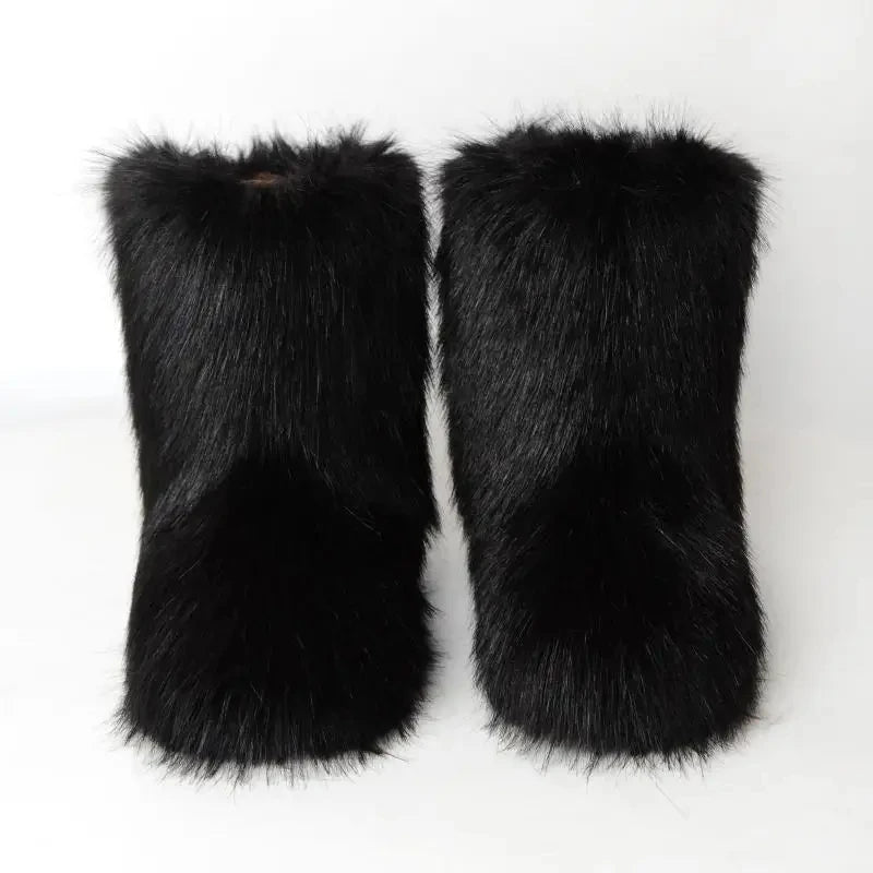 Winter puffy Fur Bottes