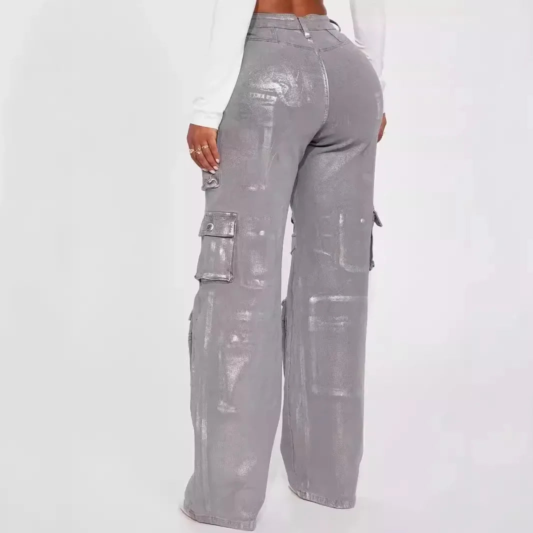 Hot silver jeans