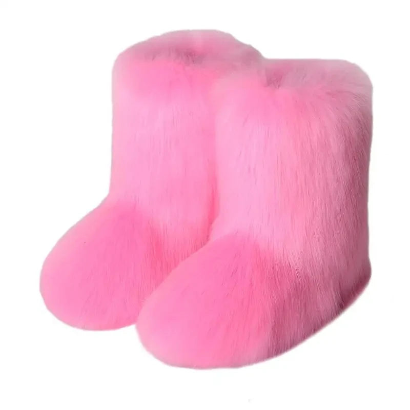 Winter puffy Fur Bottes