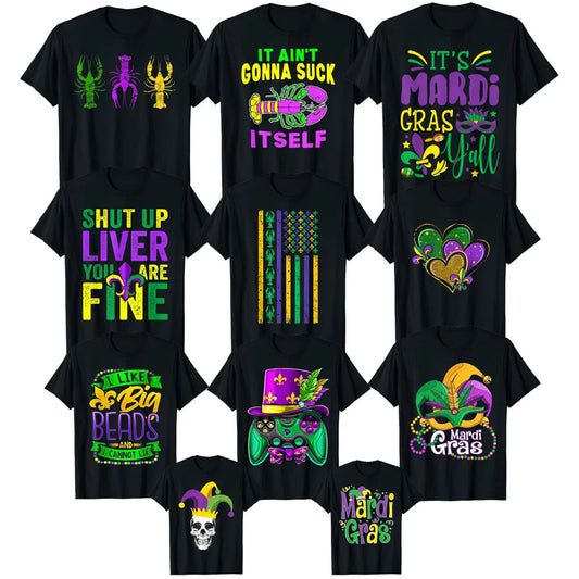 Mardi Gras Crawfish T Shirt Mardi-Gras Parade Outfit for Women Men Kids Tee Tops Gift Best Seller