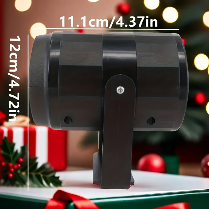 [Fast Arrival]Christmas Presents, 16-Pattern USB Powered LED Christmas Projection Light, Suitable For Christmas, Weddings, PartiesChristmas Decoration Lighting, Carnival, Wedding Atmosphere Lights, Bedroom Living Room Atmosph