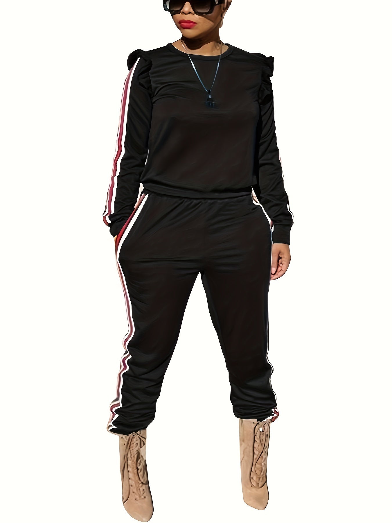 Ruffle Sleeve  Tracksuits