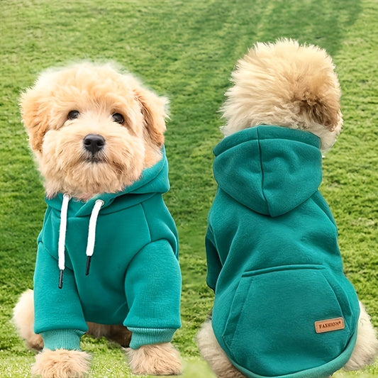 New Dog Hoodie, Pet Sweatshirt With Pocket In The Back,