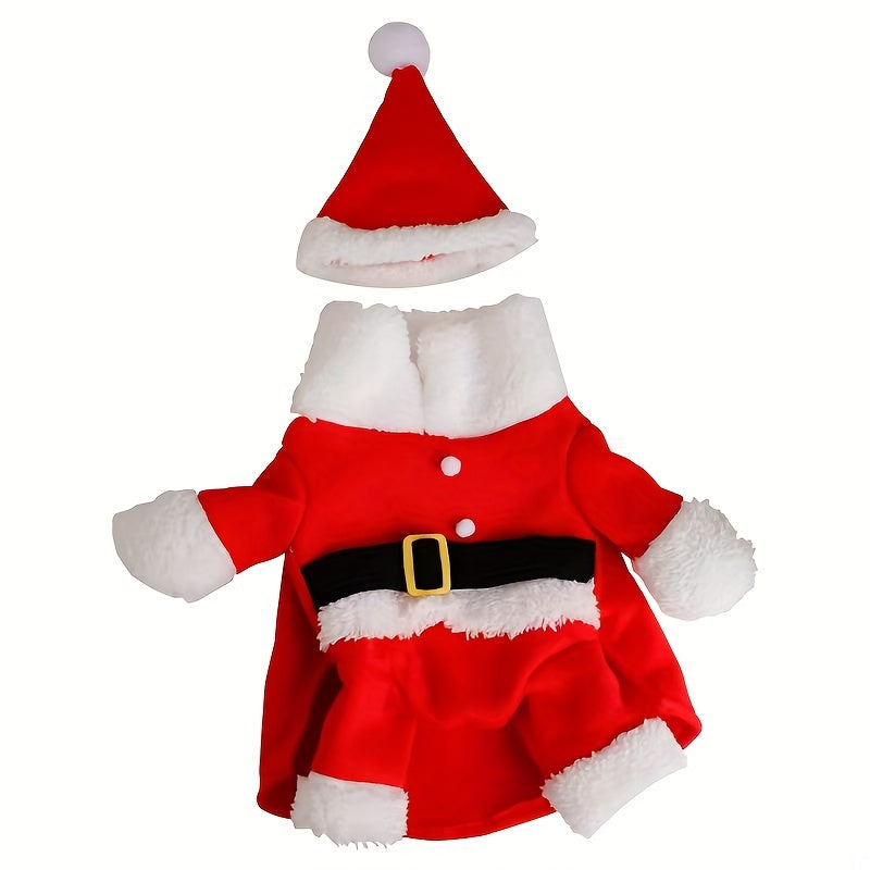 Festive Santa Claus Dog Costume